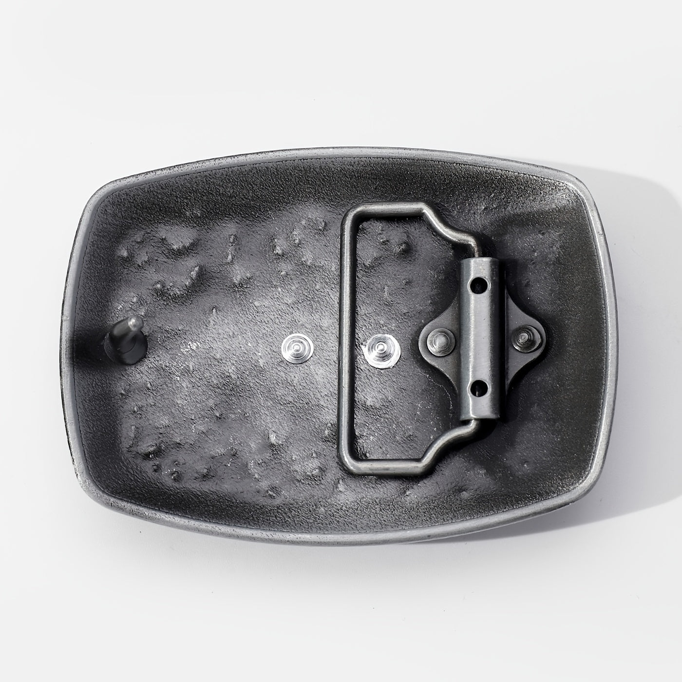Rectangular Horn Bull Belt Buckle Engraved Vintage Cowboy Buckle