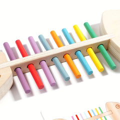 Colorful Striped Fishbone Toy for Fine Motor Skills