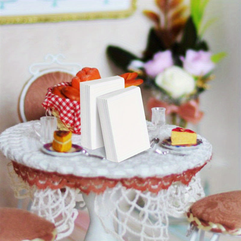 100pcs 1:12 Scale Dollhouse Paper Mini Books DIY