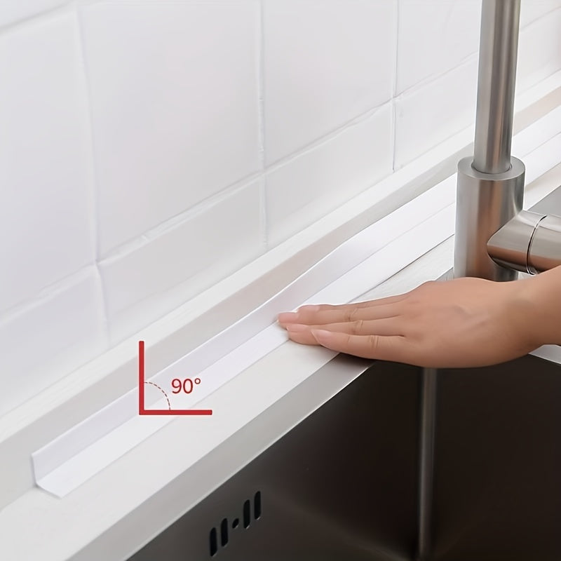 Waterproof PVC Sealing Strip for Bathroom & Kitchen - Self Adhesive Caulk Tape