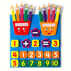 Felt Number Toy for Kids Educational Counting & Fine Motor Skills Development