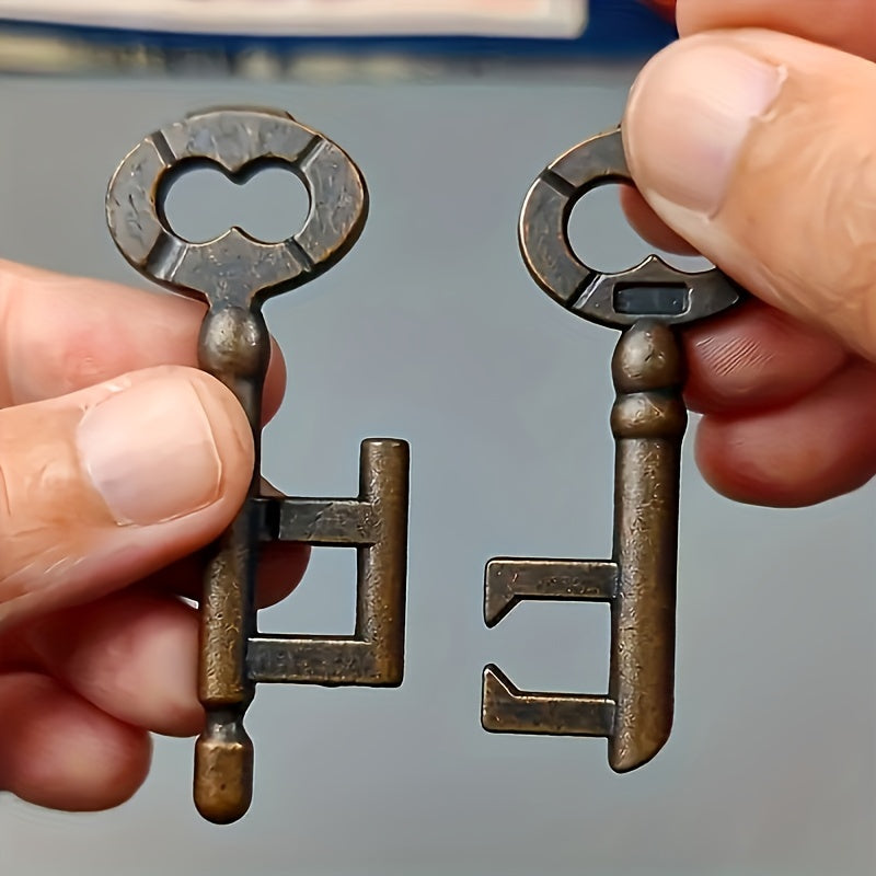 Kong Ming Lock Brain Teaser Metal Puzzle IQ Game for Parties & Competitions