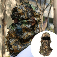 Ghillie Camouflage Leafy Hat 3D Full Face Mask Headwear Turkey Camo