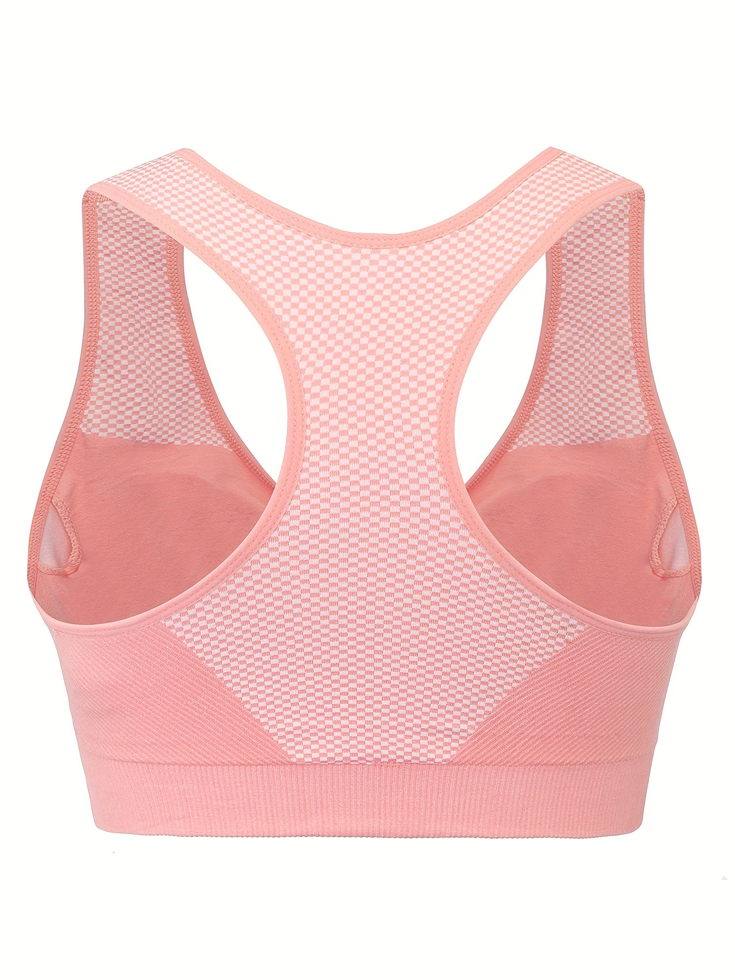 2 Pack Women's Plus Size Sports Bras Set Plus Full Coverage Wireless Racer Back