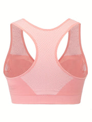 2 Pack Women's Plus Size Sports Bras Set Plus Full Coverage Wireless Racer Back