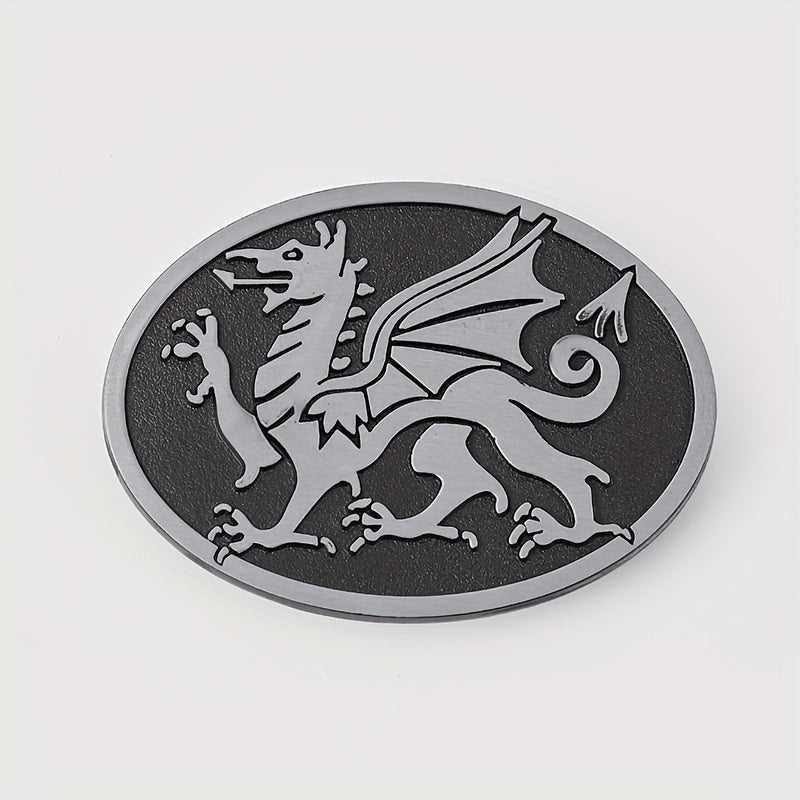 Dragon Oval Belt Buckle Western Jeans Accessories DIY