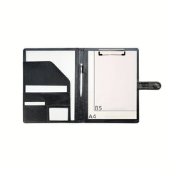 Stylish A4 Leather Folder & Notebook