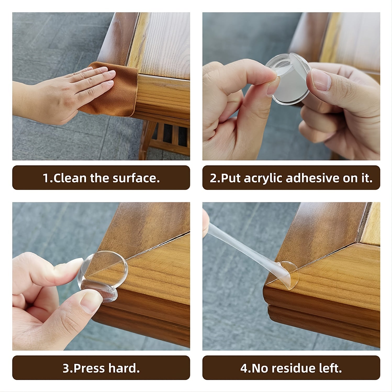 12PCS Baby Corner Guards Safety Guards For Furniture Edge Bumper