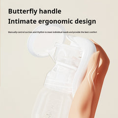 Manual Breast Pump Set 180Ml Bottle Nipple Durable Plastic 14 Age Group