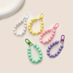 Colorful Beaded Keychain Pendant Bag Decoration Ladies' Mobile Phone Key Ring