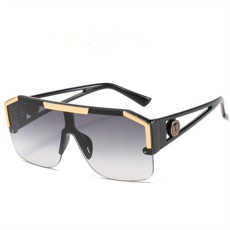 Flat Top Aviator Sunglasses Gradient Lens Glasses UV400
