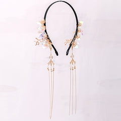 Vintage Chinese Style Hanfu Hairband with Flower Tassel