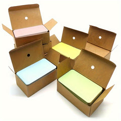 6 Boxes Blank Cards in Various Colors 100 Sheets per Box
