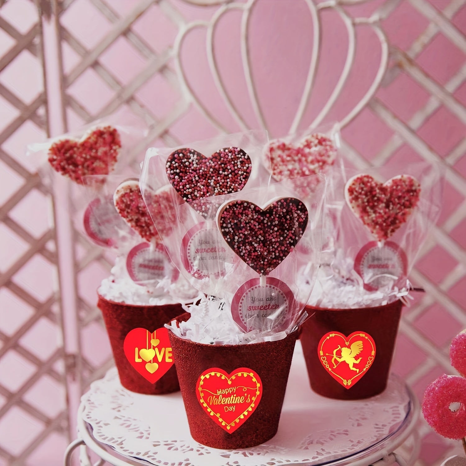 500 Happy Love Gift Decoration Stickers Crafts St Classroom Stickers