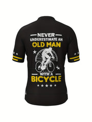 Men's Pattern Cycling Jersey Moisture Wicking Short Sleeve Shirt