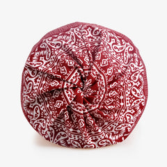 Paisley Print Double Layer Cotton Beanie Cap
