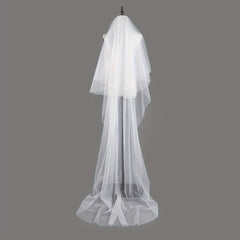 Ivory Bridal Veil Tulle Short