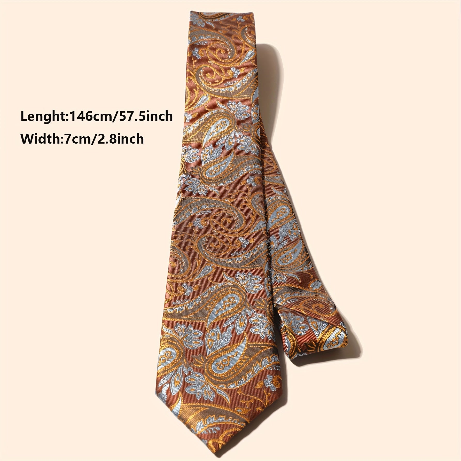 Men's Embroidery Cashew Flower Ethnic Style Tie