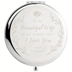 Romantic Compact Mirror for Wife - Mothers Birthday Gift