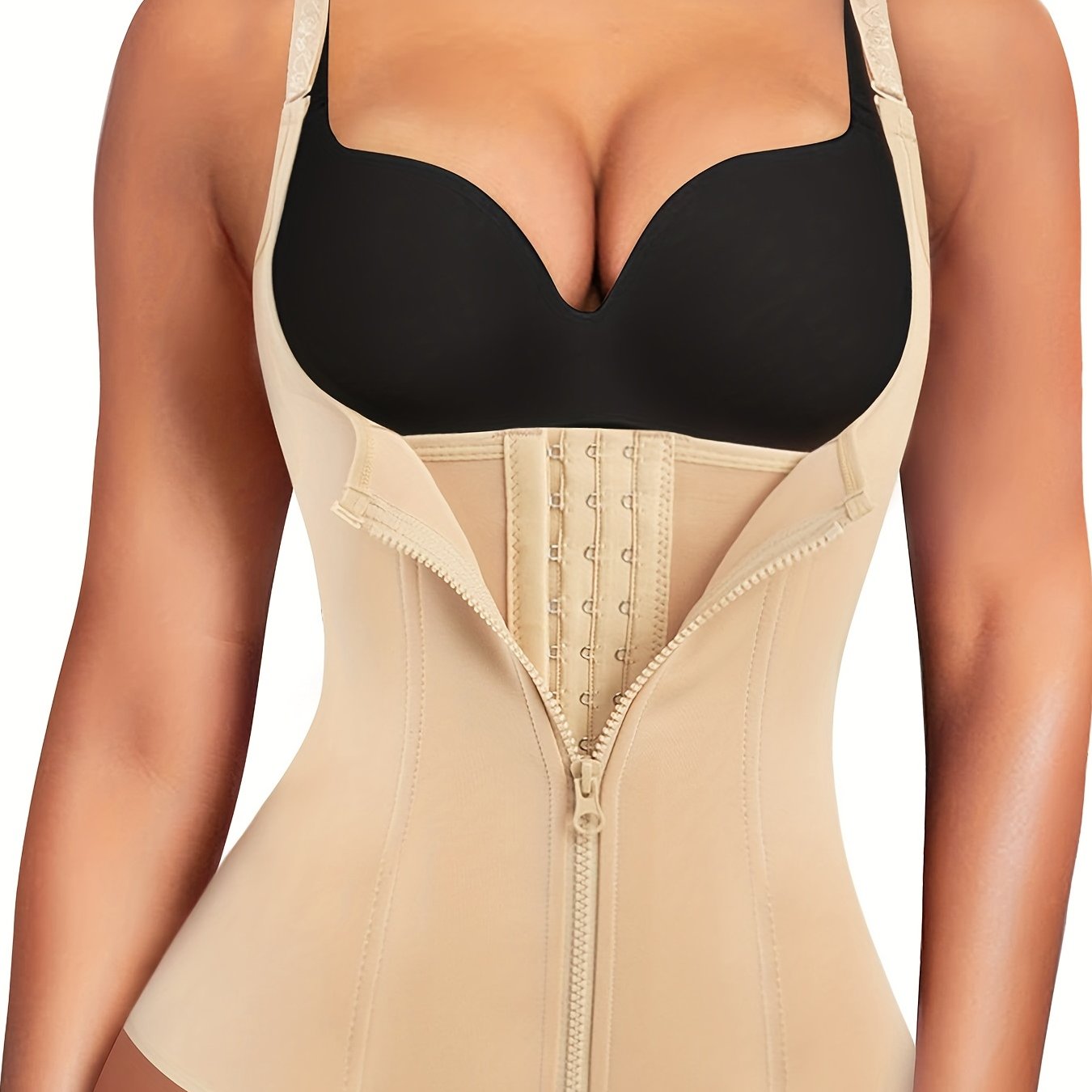 Waist Trainer Vest Zipper Body Shaper Sweat Sauna Tank Top Tummy Control
