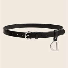Casual PU Leather Waistband Unisex Jeans Pants Belts For Women Men