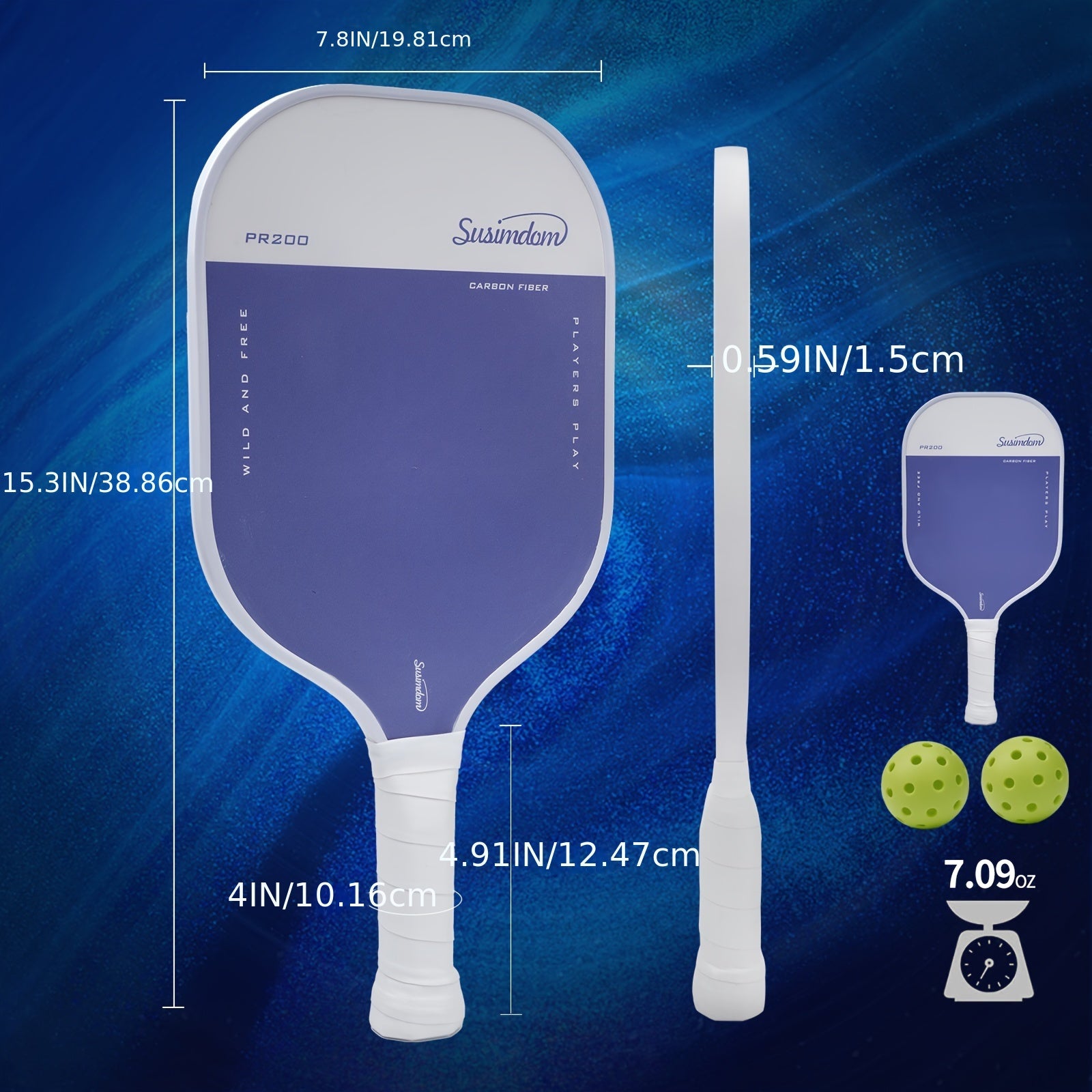 Pink Light Pickleball Racket Set with Bag