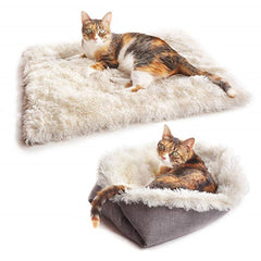 2-in-1 Cozy Pet Beds & Blankets for All Seasons