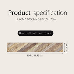 Wood Grain Printed Stair Stickers Waterproof Home Decoration