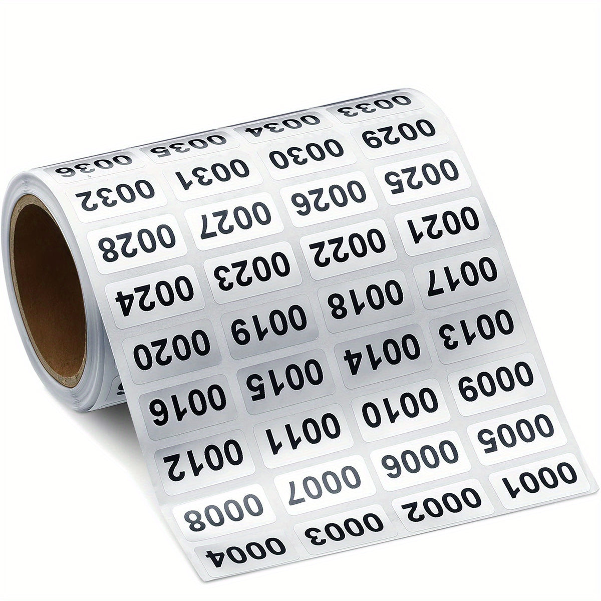Consecutive Number Label Stickers Waterproof Inventory Number Stickers