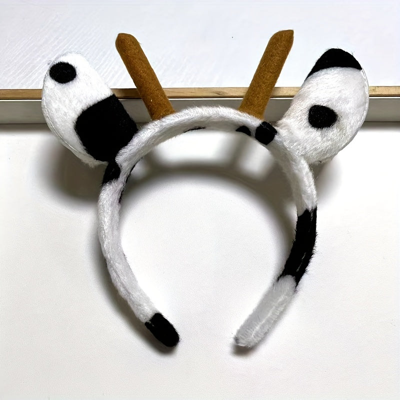 Cow Ears Headband Funny Hairband Wash Face Spa Make Up Head Hoop Hair Accessorie