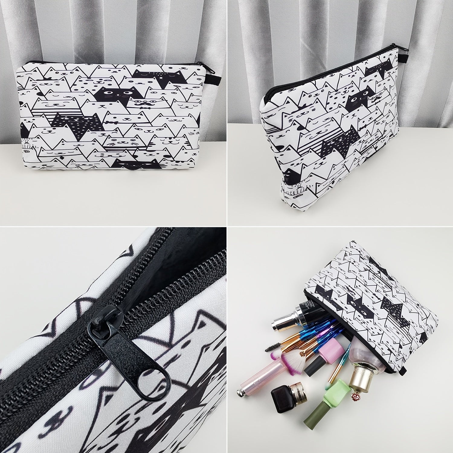 Sausage Dog Print Cosmetic Bag Pencil Bag