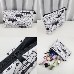 Sausage Dog Print Cosmetic Bag Pencil Bag