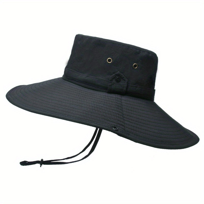 Men's Waterproof Mountaineering Hat Anti UV Sun Wide Brim Caps