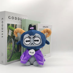 Small Plush Doll Purple Polyester Fiber Material