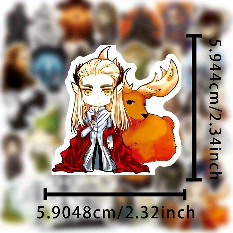 50pcs Hobbit & LOTR Stickers Set for Notebooks Luggage Computers
