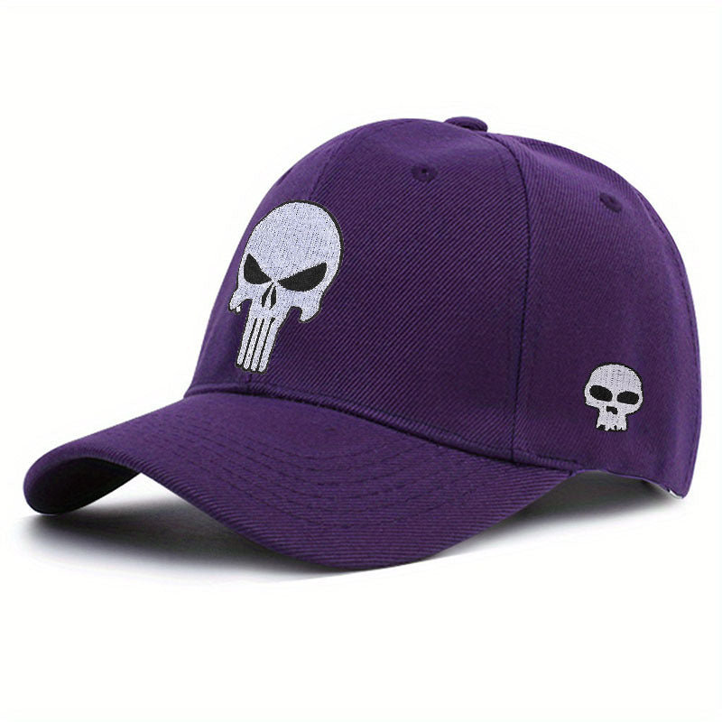 Skull Embroidery Summer Baseball Cap Multicolor Hat Men Sunshade Sun Protection