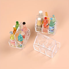 1:12 Scale Supermarket Playset with Beverage Bottles & Milk Carton Base