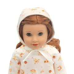Doll Clothes Set Onesie Romper & Accessories for 17 Inch Dolls