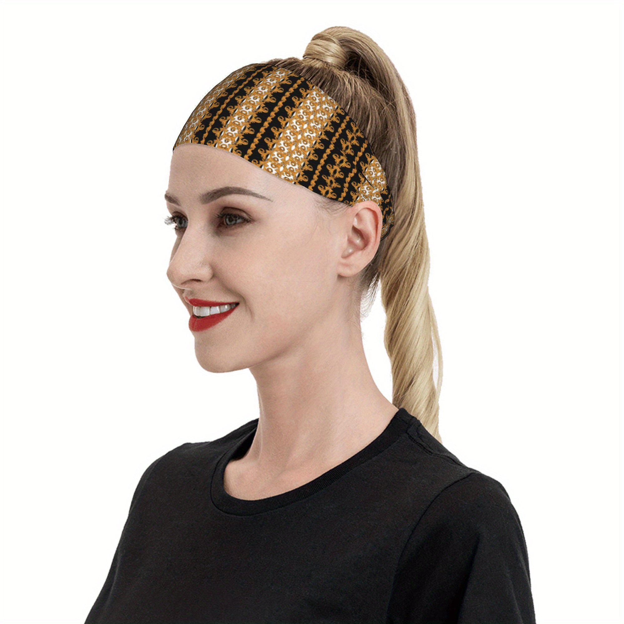 Men's Non Slip Headband for Gym Running Sweat Wicking Quick Dry Hair Accessory