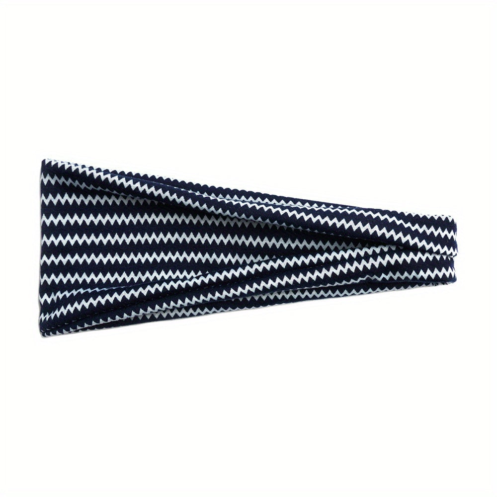 Boho Wide Headband Yoga Sweatband Hair Accessory