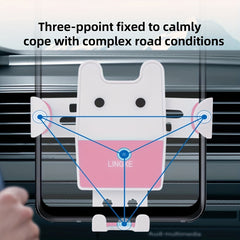 Car Air Outlet Phone Holder with 360&deg; Rotation