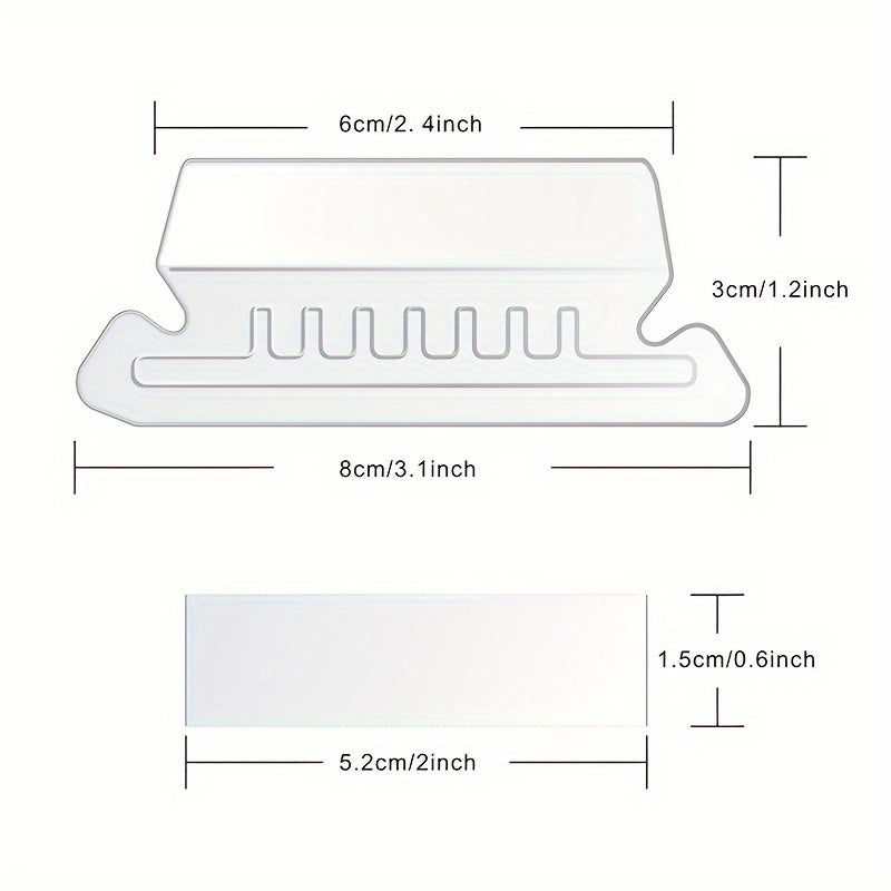 50pcs Blank Lever Arch File Plastic Index Tab Blank Paper Label Sort File PVC