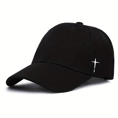 Cross Print Baseball Cap Unisex Casual Sun Hat Lightweight Dad Hat
