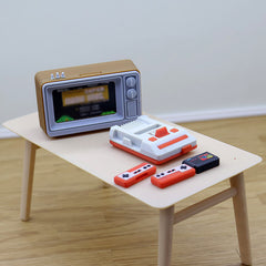 Doll House Accessories Living Room Scene Model Mini Retro TV Model