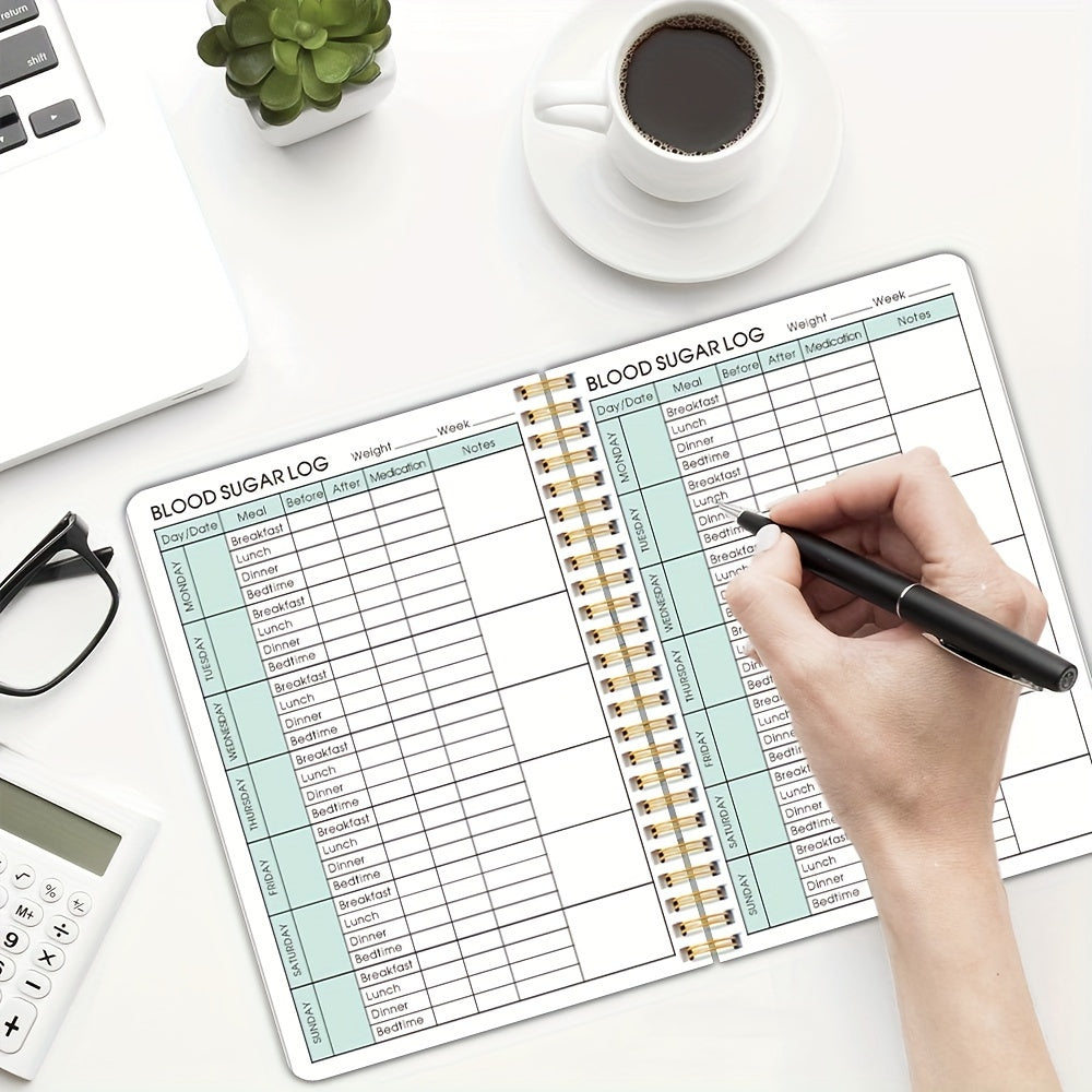 Blood Sugar Record Book for Elders, Daily Health Tracker