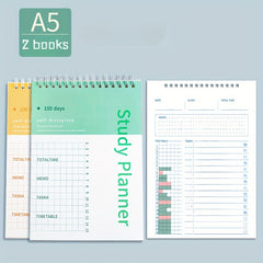 Undated Daily Planner Memo Book with Calendar Organizer