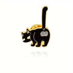Puss In Boots Cartoon Enamel Brooch