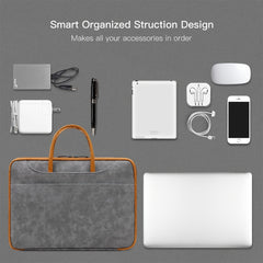 13-15.6 in Laptop Sleeve Bag Waterproof Briefcase with Organizer