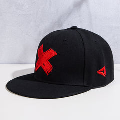 Embroidered Baseball Cap Sunscreen Casual Street Flat Brim Hat