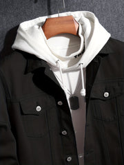 Men's Street Style Denim Jacket for Spring Fall